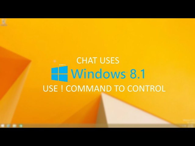 Chat uses Windows 8.1