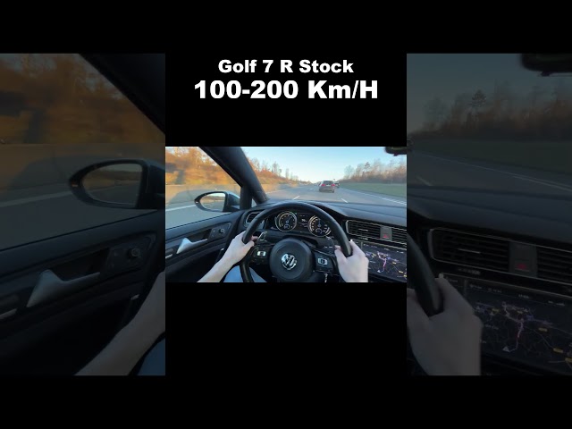 Wie schnell schafft der Golf 7 R 100 auf 200 km/h?