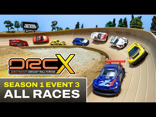 DRC Rally Event 3 (ALL Races) Diecast Rallycross Racing