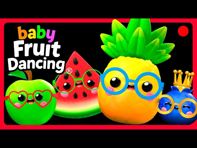 Music On! Dancing Fruit Smoothie Party Mix! 🍉🍌 | High Contrast Sensory Stream