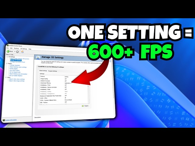 Your NVIDIA Settings Are COSTING You FPS — Change These NOW (2026)