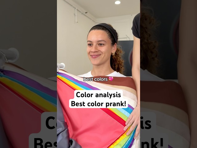 Color Analysis Prank😜 Switching best & worst colors #coloranalysis #personalcolor #prank #omyocolor