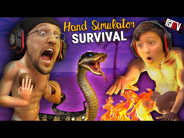 HAND SIMULATOR!  Do You Like My Coconuts?  Hahaha (FGTeeV Hilarious Survival Co-Op Game)