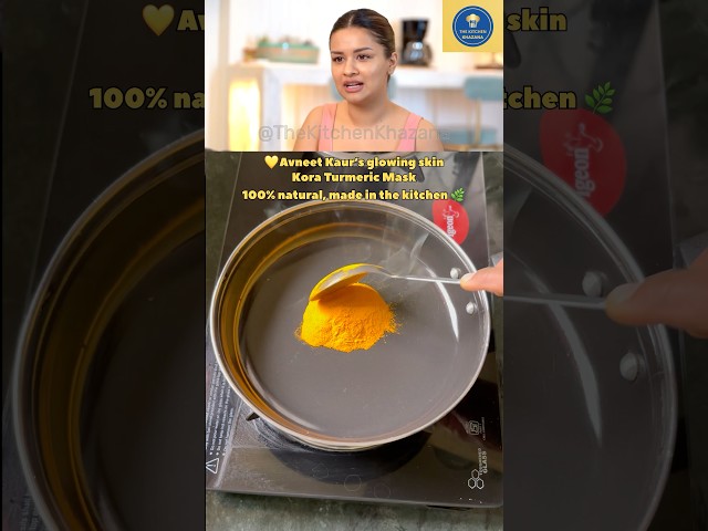 Avneet Kaur’s Secret Kora Turmeric Mask ✨ | Natural Glow DIY at Home #shorts #anveetkaur
