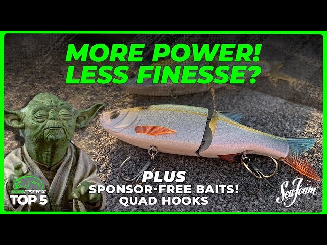 Power vs Finesse bass baits? Fishing sponsor free! Quad hooks? - Top 5 in Bass Fishing Ep 37