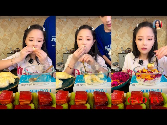 【XIAOYU GAOTV】Beef Tripe, Dongpo Pork, Shrimp, Pig's Trotters, Chinese Mukbang, Xiaoyu Live Edit....