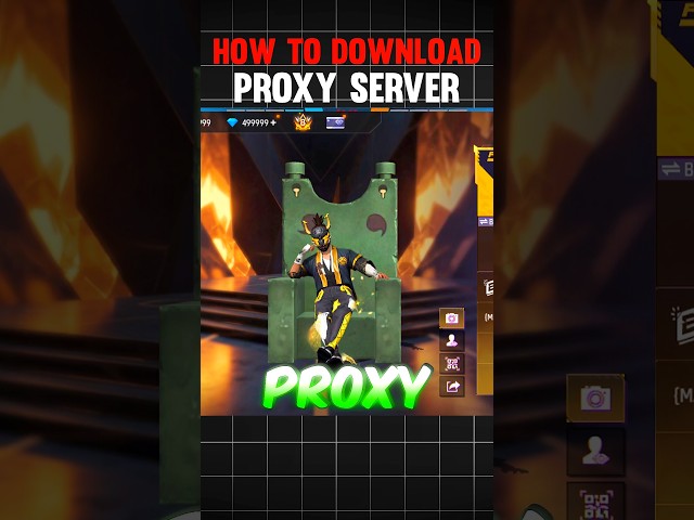 HOW TO DOWNLOAD PROXY SERVER IN FREE FIRE 💯😱🔥 | free fire proxy server | proxy server free f #shorts