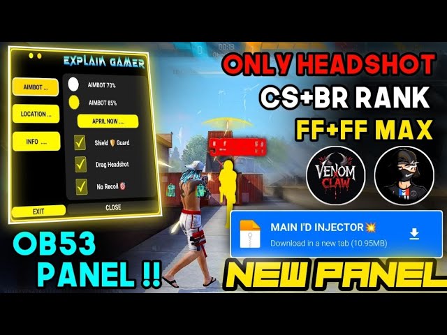 OB53 Updated Free Fire Hack Mobile 🔥 Antiban FF Panel OB53 | Free Fire Hack New 😈 FF Injector 2026