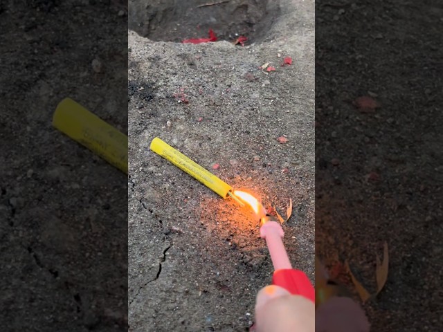 Experiment with Lighting Tor Rat Firecrackers | Eid 2026! 🔥💥 #experiment #fireworks #shorts
