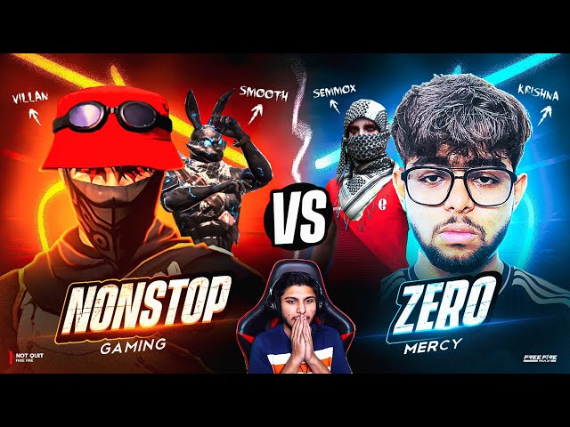 LEGENDARY COMEBACK🔥 | NONSTOP GAMING VS ZERO MERCY🥵 | 4vs4 - Free fire 