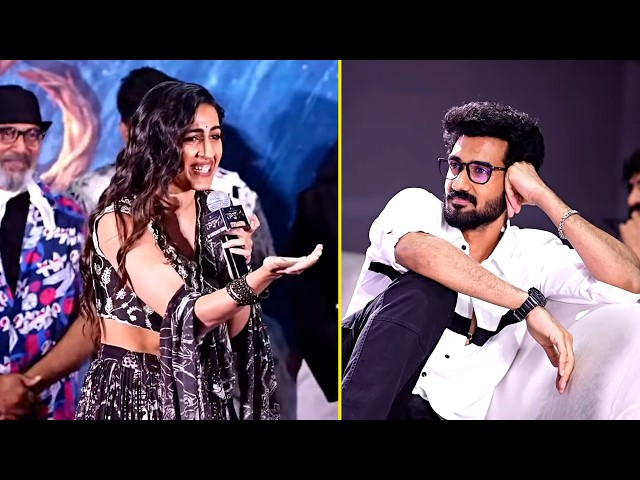 Niharika Konidela Fun With Sangeeth Shobhan @ RAKASA Movie Success Meet