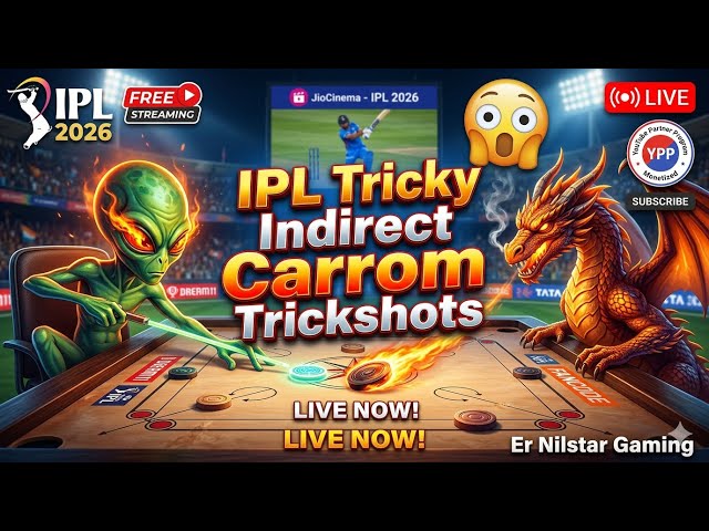 👽🔥Amazingg Indirect Trickshots🦁🫵#Carrompoollive#miniclip@ErNilstarGaming#subscribe