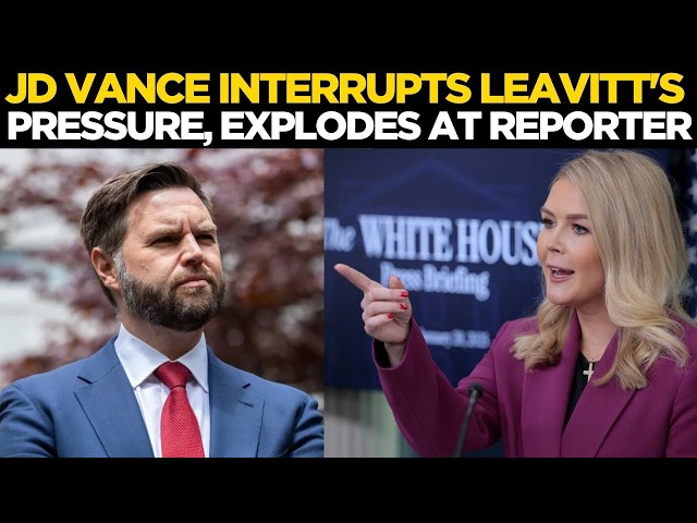 LIVE | JD Vance UNEXPECTED Entry Into Karoline Leavitt’s Presser, slams reporters  | Trump News Live