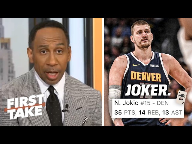 FIRST TAKE | Nikola Jokic is a beast, MVP vibes all the way - Stephen A. on Nuggets' 9th straight W