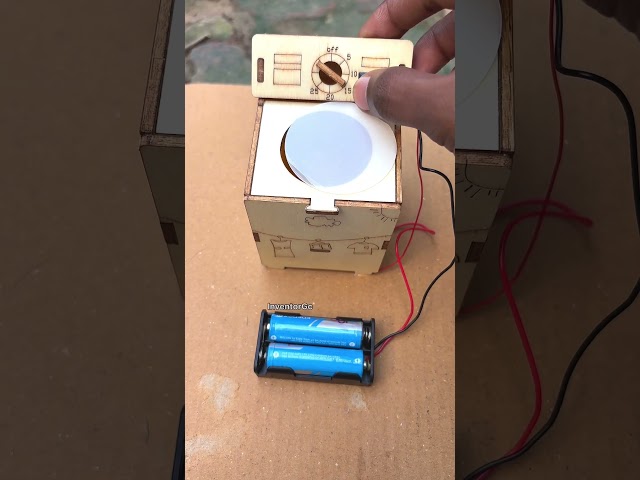 How to work diy mini washing machine  #diy #scienceproject #innovation #tech #washingmachine
