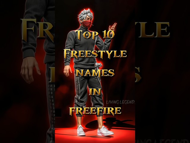 TOP 10 FREESTYLE NAMES IN FREE FIRE 😱🔥 || #telugu #facts #names #gamename #mbg #livinglegendsff