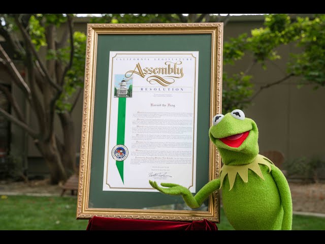 Kermit the Frog Receives a Proclamation from the State of California | The Muppets 70th Anniversary