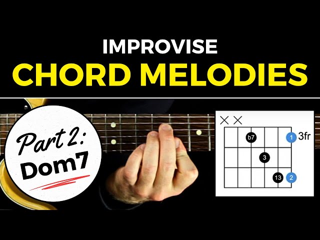 Improvise Jazz Guitar Chord Melodies - Part 2: Dominant 7th Chords