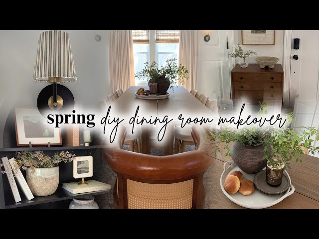 Spring DIY Dining Room Makeover 2026 | spring decorating ideas 💡