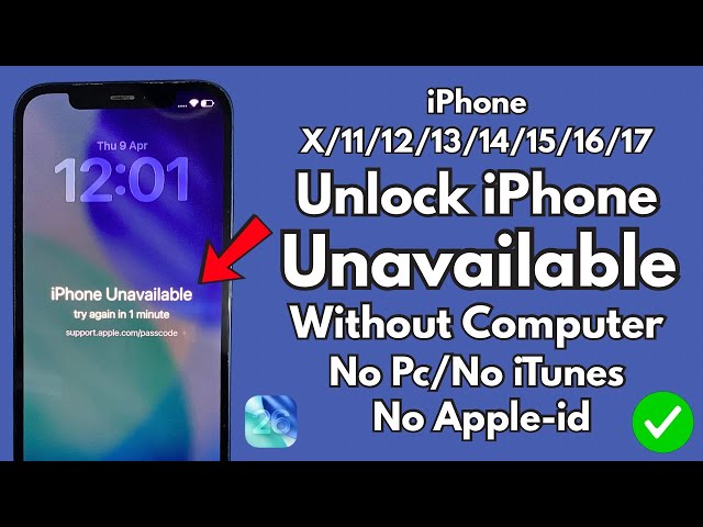 Fix iPhone Unavailable ✅ How to Unlock Any iPhone Without Passcode if Forgot | No Data Loss