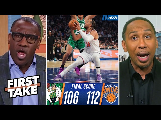 FIRST TAKE | "Jalen Brunson is going to NBA Finals" - Shannon on Knicks stun Celtics 112-106 at MSG