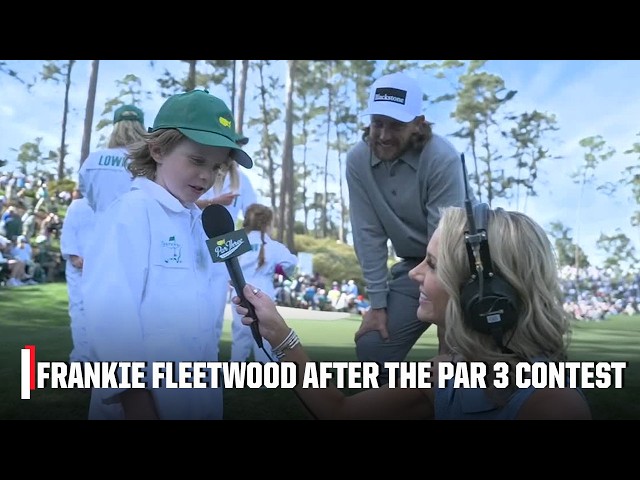 Frankie Fleetwood delivers another viral-worthy interview after the Par 3 Contest ⛳️ | The Masters