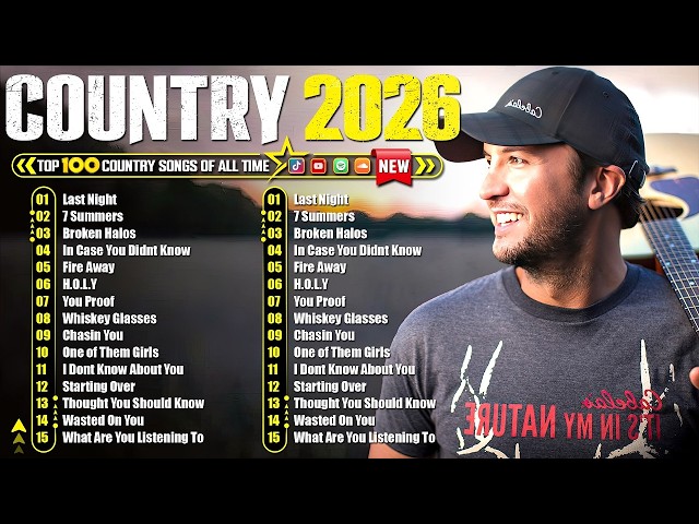 Country Music Playlist 2026 - Morgan Wallen, Jason Aldean, Luke Bryan, Luke Combs, Chris Stapleton