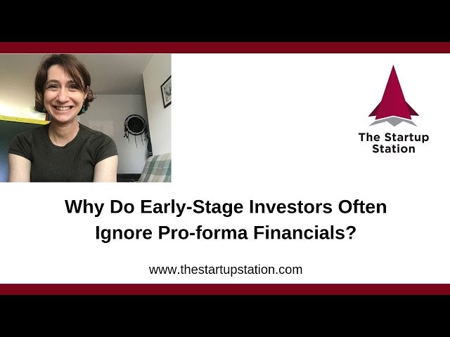 Why Do Early-Stage Investors Ignore Pro-forma Financial of Pre-revenue Companies?