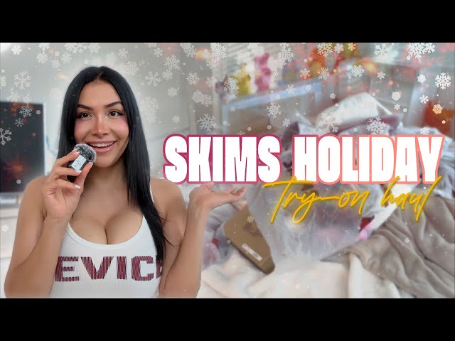 skims holiday try on haul ♡
