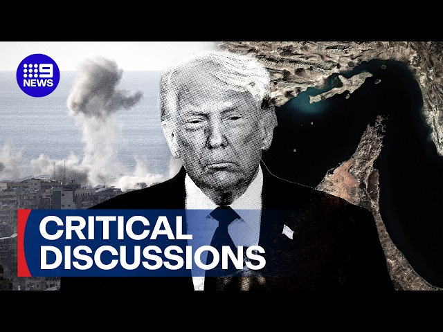 Urgent talks over how to reopen Strait of Hormuz | 9 News Australia