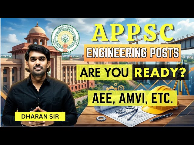 APPSC Engineering posts | Don't Start APPSC Preparation Before Watching This | dharan sir | dhrion