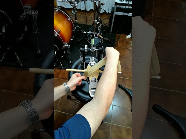 Pedal duplo mais barato do mundo de bateria #drums #bateria #pedalduplo