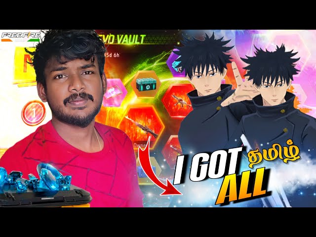 99% OFF IN MEGUMI BUNDLE🔥 NEW EVO VAULT SPINNING😭 OSI DIAMOND RAVI🤡 FREE FIRE TAMIL || மாட்டு RAVI