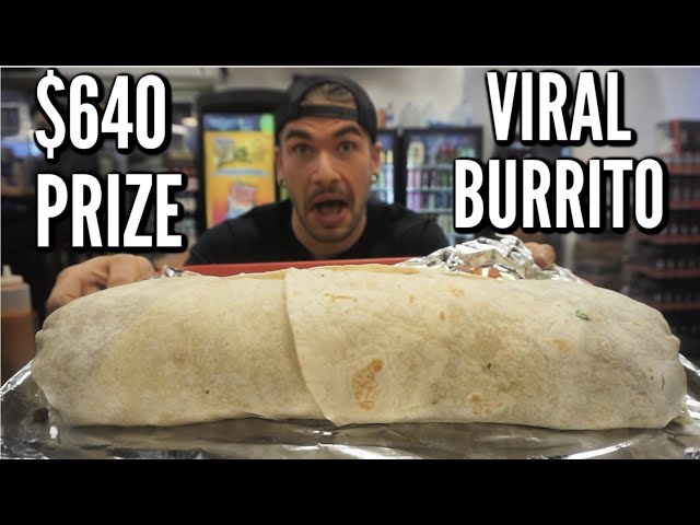 $640 IMPOSSIBLE BURRITO CHALLENGE | The Viral Food Challenge | Joel Hansen
