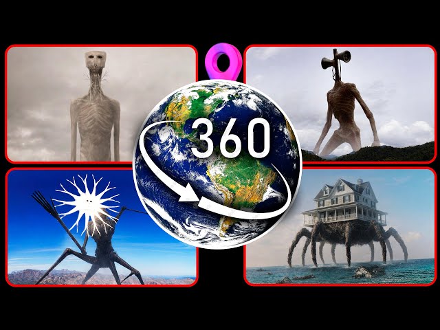 Compilation of Trevor Henderson Creatures Found on Google Earth! — VR 360°
