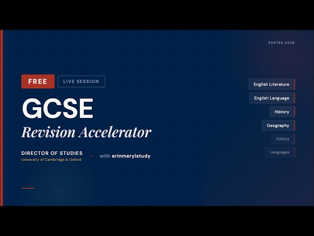 GCSE Politics Easter Accelerator | erinmerylstudy x Director of Studies