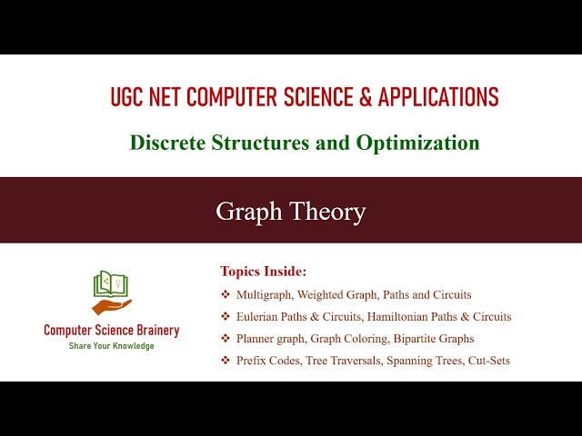 Graph Theory | Discrete Structures | Unit 1-6 | UGC NET Computer Science