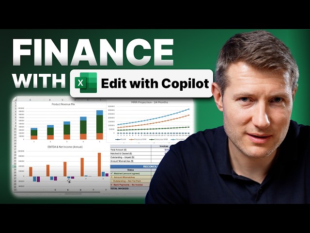 How To Use Copilot in Excel for Finance (Edit with Copilot)