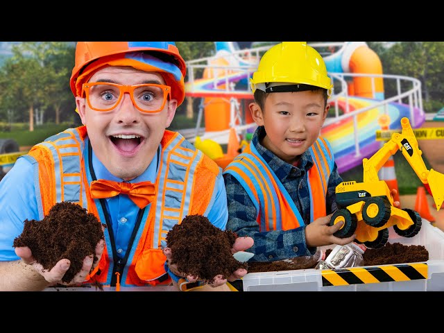LIVE 🔴 Blippi’s Big Excavator Dig! 👷 Learn Excavators for Kids