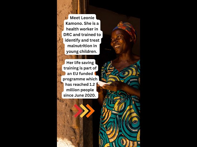 Meet our staff! Leonie is one of Concern's health workers in the DRC. She deserves a shout out!