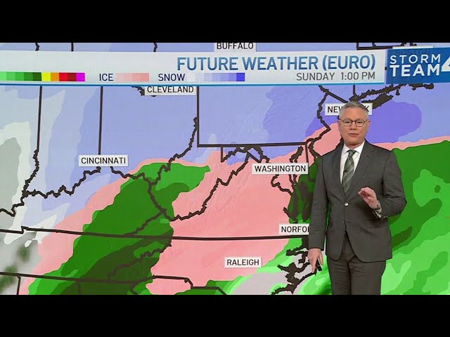 Snowstorm could dump inches of snow in DC area this weekend  | NBC4 Washington