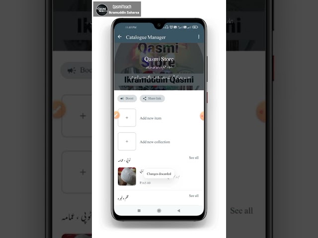 WhatsApp Catalogue #qasmiteach Add New Item #shorts Add New Collection