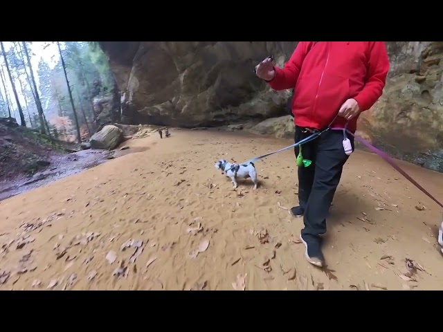 [360 Flat] Ash cave (Hocking Hills State Park in Logan, OH)