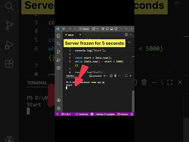 This Code Blocks the Node.js Event Loop!