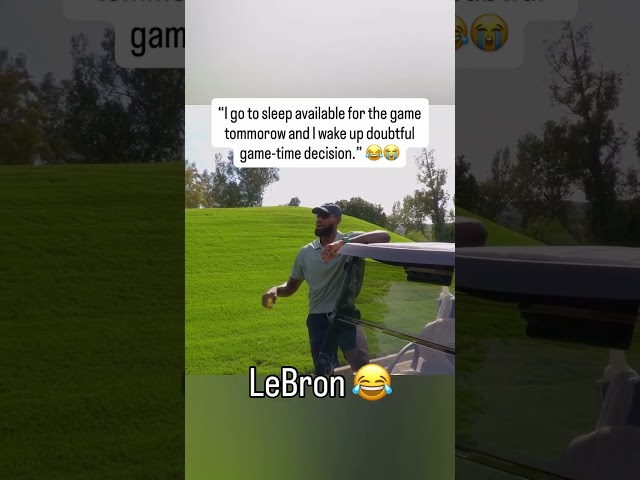 41-year-old LeBron is really feeling his age 👑😂 (via Bob Does Sports/YT)
