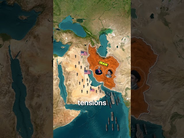 How 50,000 US troops are deployed across the Middle East. #geopolitics #shorts #iran