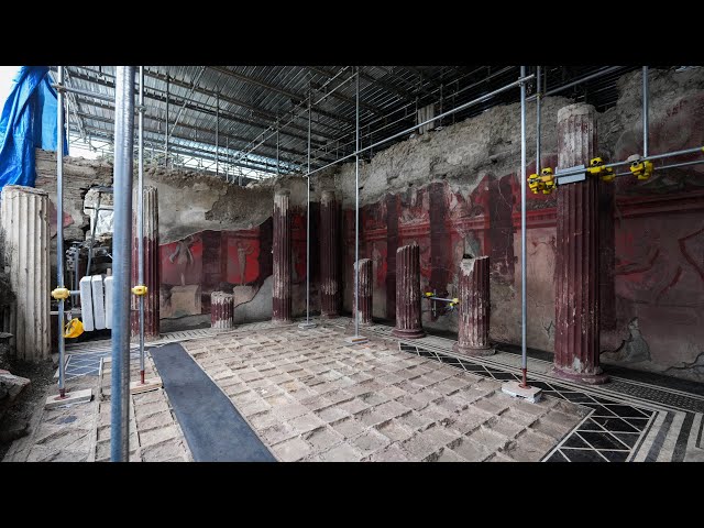 Pompeii's Most Sensational Find in 100 Years in Regio IX Reveals Dionysus Frescoes