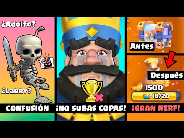 ⚠️ NO SUBAS MÁS COPAS en CLASH ROYALE‼️😔🏆 - noticias season 83