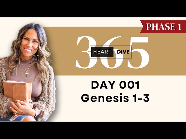 Day 001 Genesis 1-3 | Daily One Year Bible Study | Audio Bible Reading with Commentary