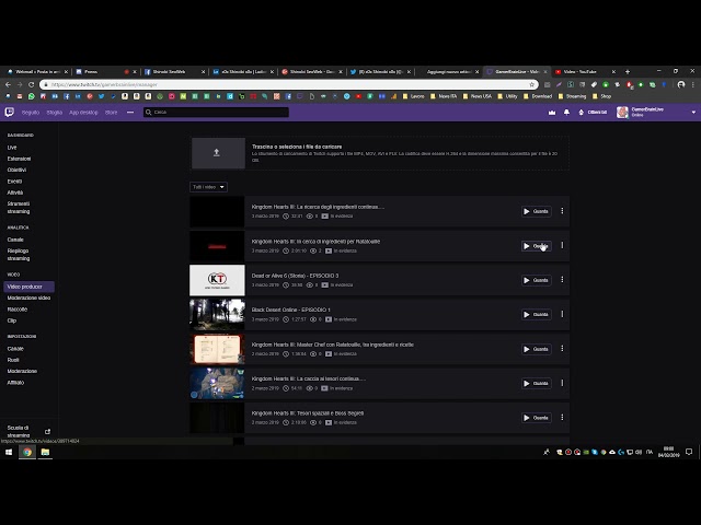 Come esportare video da Twitch a Youtube